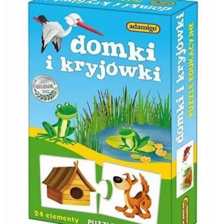 „Puzzle edukacyjne dla dzieci – zestaw 12 par rozwijający spostrzegawczość i słownictwo”