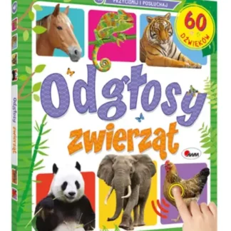 Książeczka sensoryczna Odgłosy zwierząt – 60 dźwięków z panelem dźwiękowym dla dzieci.