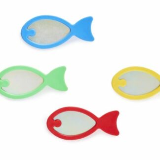 Błyszczące rybki Gonge do wyławiania magnesem to innowacyjna gra rozwijająca umiejętności motoryczne i koncentrację u dzieci od 2 lat. Ich metalowy rdzeń i atrakcyjna kolorystyka sprawiają, że są doskonałą propozycją dla najmłodszych graczy.
