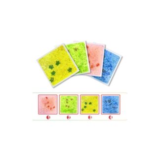 Zestaw 4 sensorycznych płytek podłogowych z efektem wody i reakcją na UV – interaktywne płytki dla dzieci do zabawy sensorycznej, aktywności ruchowej i eksploracji wzrokowej.