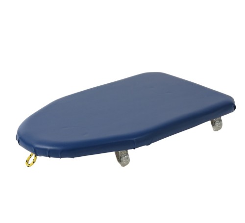 Deskorolka_large_kolor Deskorolka Large granatowa 72x40x10 cm, wyrob medyczny CE, do terapii integracji sensorycznej, trening równowagi, obrotowe kółka, max obciążenie 95 kg