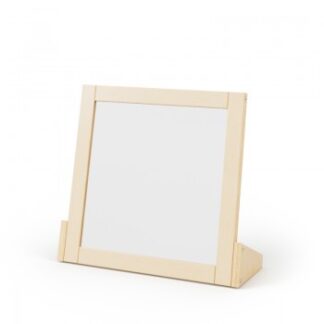 „Lustro edukacyjne 25x25 cm – bezpieczne, podklejone folią, idealne do terapii logopedycznej, zabawy i ćwiczeń funkcji poznawczych dla dzieci”