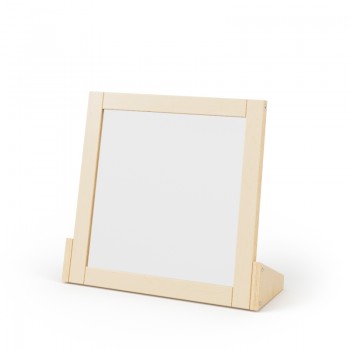 lustro-logopedyczne-z-podporka „Lustro edukacyjne 25x25 cm – bezpieczne, podklejone folią, idealne do terapii logopedycznej, zabawy i ćwiczeń funkcji poznawczych dla dzieci”
