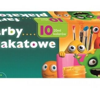 Farby plakatowe w słoiczkach – mocno kryjące farby wodorozcieńczalne do malowania na papierze, drewnie i kartonie.