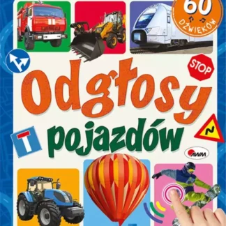 Książeczka sensoryczna z 60 dźwiękami pojazdów i maszyn dla dzieci.