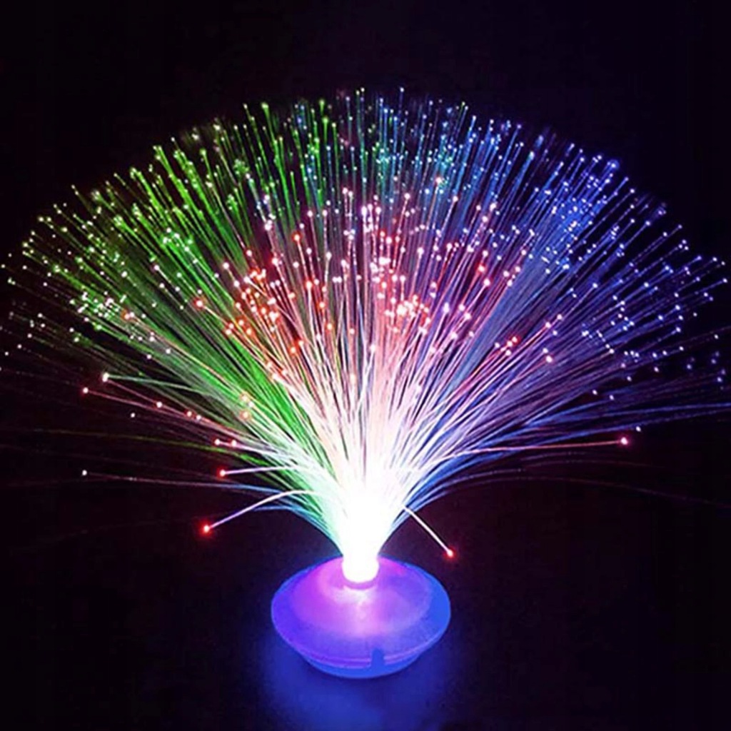 LAMPKA-SWIATLOWODOWA-UFO-zmieniajaca-led-kolory-Rodzaj-gwintu-zintegrowane-zrodlo-LED Lampka światłowodowa UFO świecąca końcówkami kolorowych diod LED, efekt migotania dla dzieci