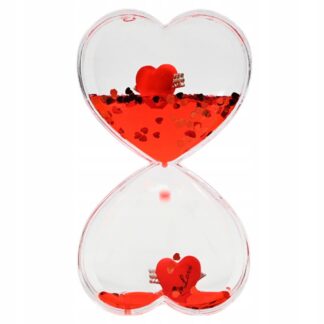 Żelowa klepsydra wodna 5 minut z kolorowymi kroplami, sensoryczny zegar relaksacyjny dla dzieci.