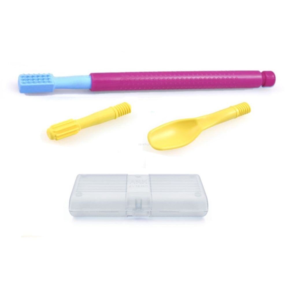 big_Carry-Kit-FU Carry Kit Z-Vibe zestaw logopedyczny do terapii mowy z 3 końcówkami masującymi i etui