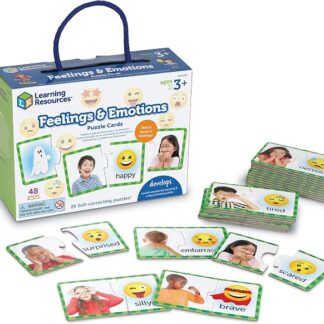 Układanka edukacyjna Feelings and Emotions Puzzle Learning Resources 48 elementów przedstawiająca emocje dzieci